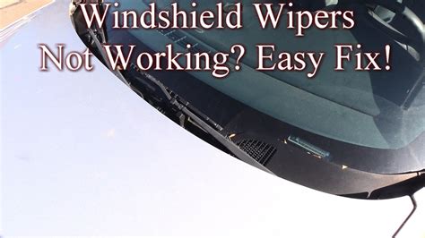 windshield wipers not working youtube